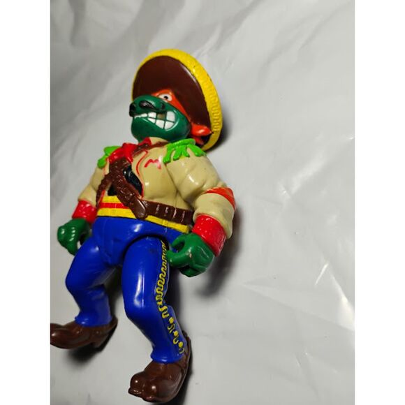 Vintage Turtles TMNT 1992 Wacky Wild West Bandito Bashin Michelangelo - Picture 4 of 8